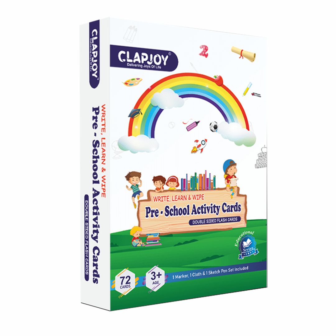 ClapJoy Pre-School Early Learning Flash Cards for Kids of Ages 3+ Years