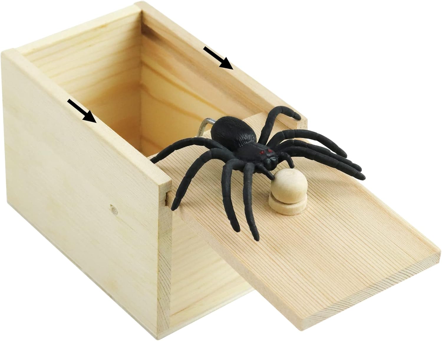 Spider Prank Scare Box, Handmade Fun Practical Surprise Joke Boxes for Kids and Adults